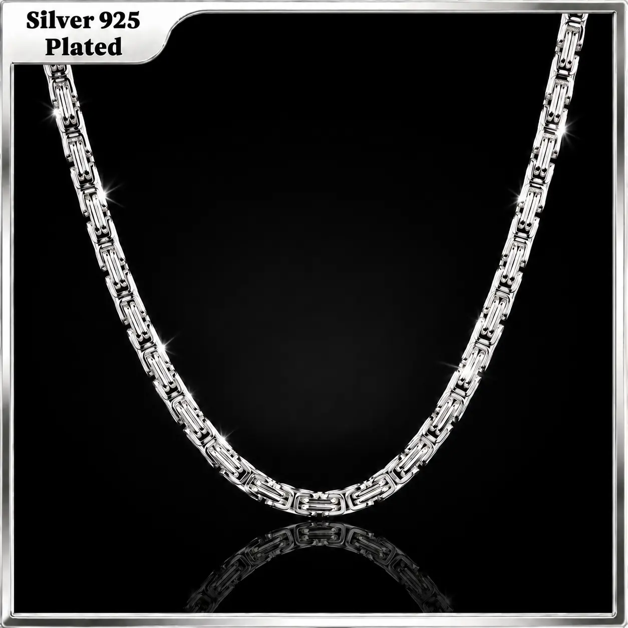 Holylegend  S925-Plated Byzantine Chain Necklace Chain，Secure Clasp, Gift，ideal womens gift， Fresh Gold Styles For Everyday Wear