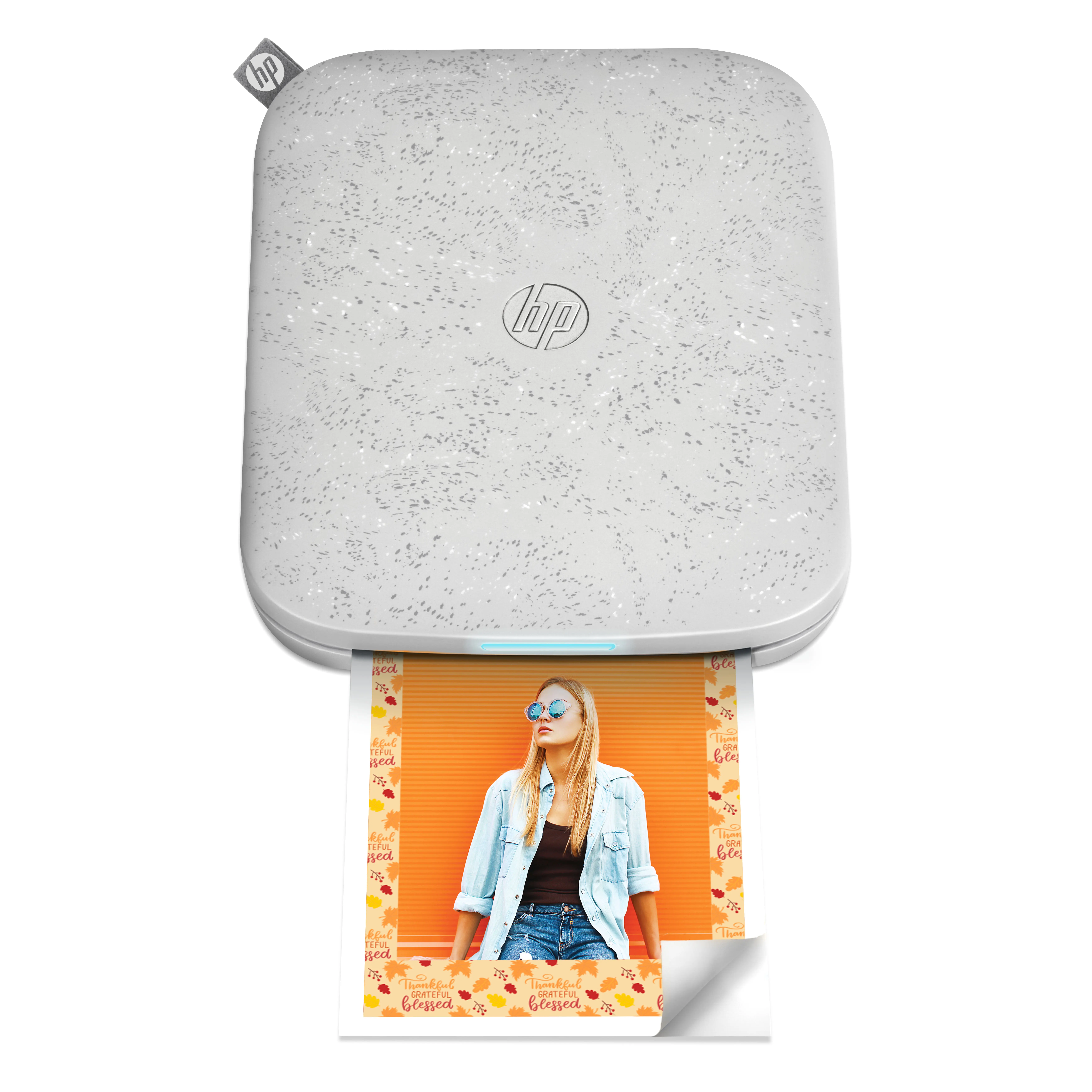 HP Sprocket 3x4 Inkless Thermal Portable Printer - Wireless, Battery-Powered, 3.5x4.25” Instant Printing, iOS & Android Compatible, White, Border Options, Office Use, Wireless Photo Transfer Support, Inkless Mobile Printer, Batteries Included