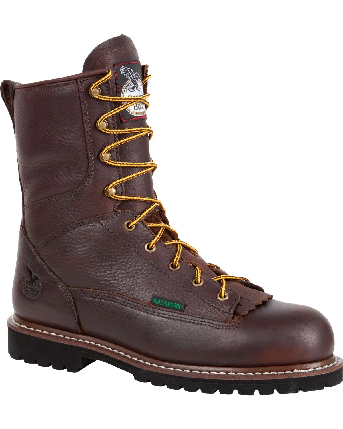 Georgia Boot Men's Men'S Waterproof 8" Low Heel Logger Work Soft Toe - G101