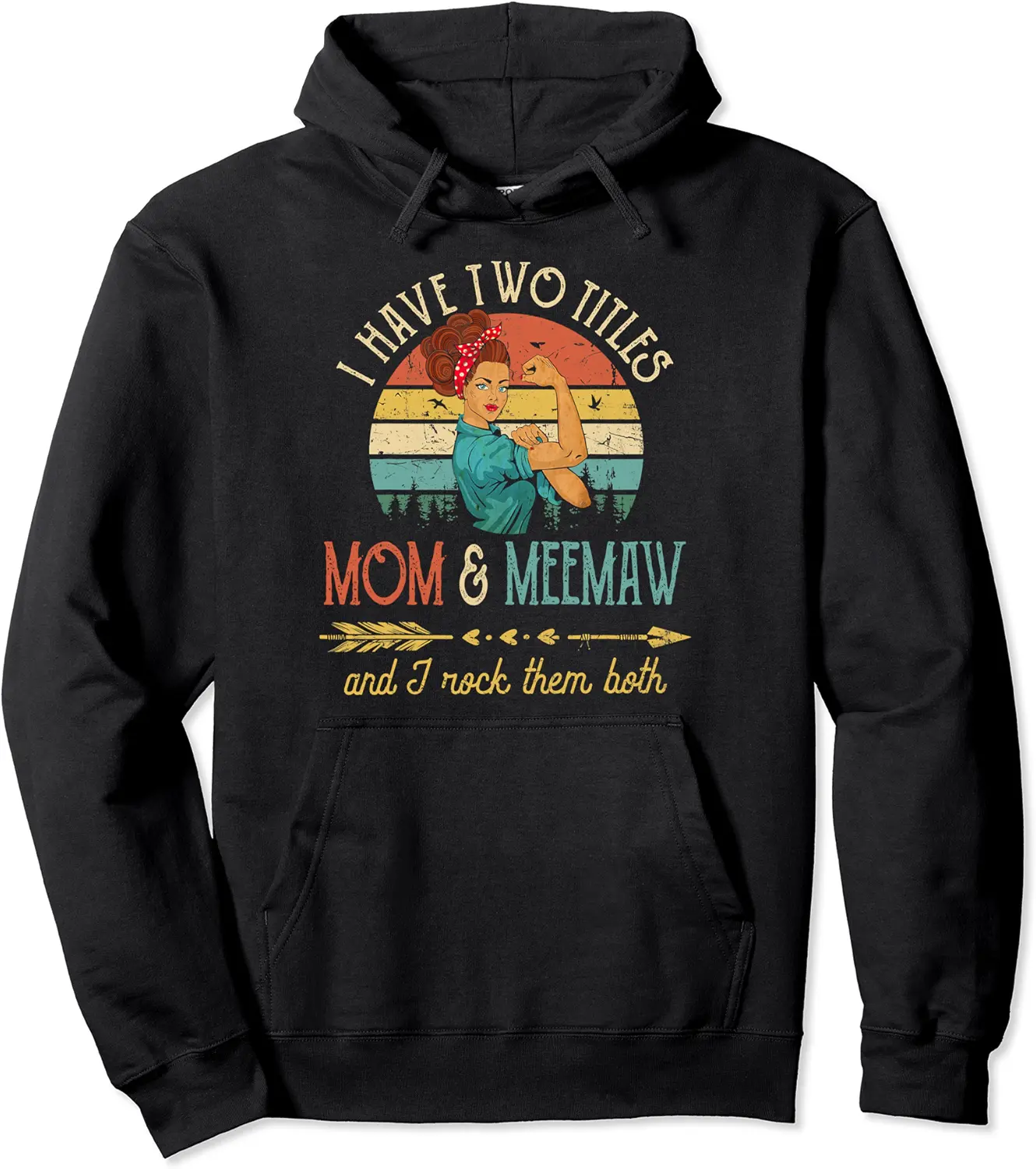 I Have Two Titles Mom And Meemaw Women Vintage Decor Grandma Pullover Hoodie - Terrancecar Shop 70B09YQB319C