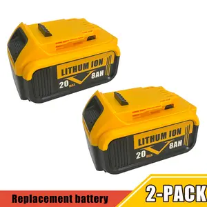 Replacement for  power tool batteries, 8.0Ah lithium-ion battery; suitable for Dewalt 20V power tools: DCB200/DCB208/DCB206/DCB205/DCB204 series