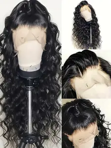 13x4 Lace Frontal Wigs Long Black Hair Lace Wigs Loose Wave Hair Glueless Heat Resistant Synthetic Wavy Lace Front Wigs for Women No Glue Wig
