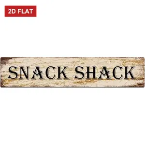 Metal Sign Snack Shack Vintage Signs Retro Rustic Farmhouse Design for Bedroom Kitchen Garden Wall Pub Club Coffee Hanging Decor 4x16 Inch