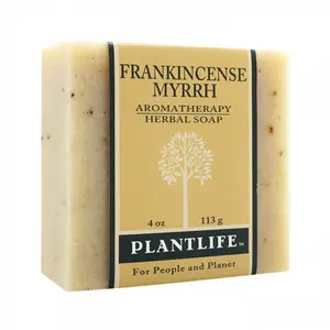 Plantlife Frankincense Myrrh Soap – Natural Herbal Body Bar, Handmade & Plant-Based
