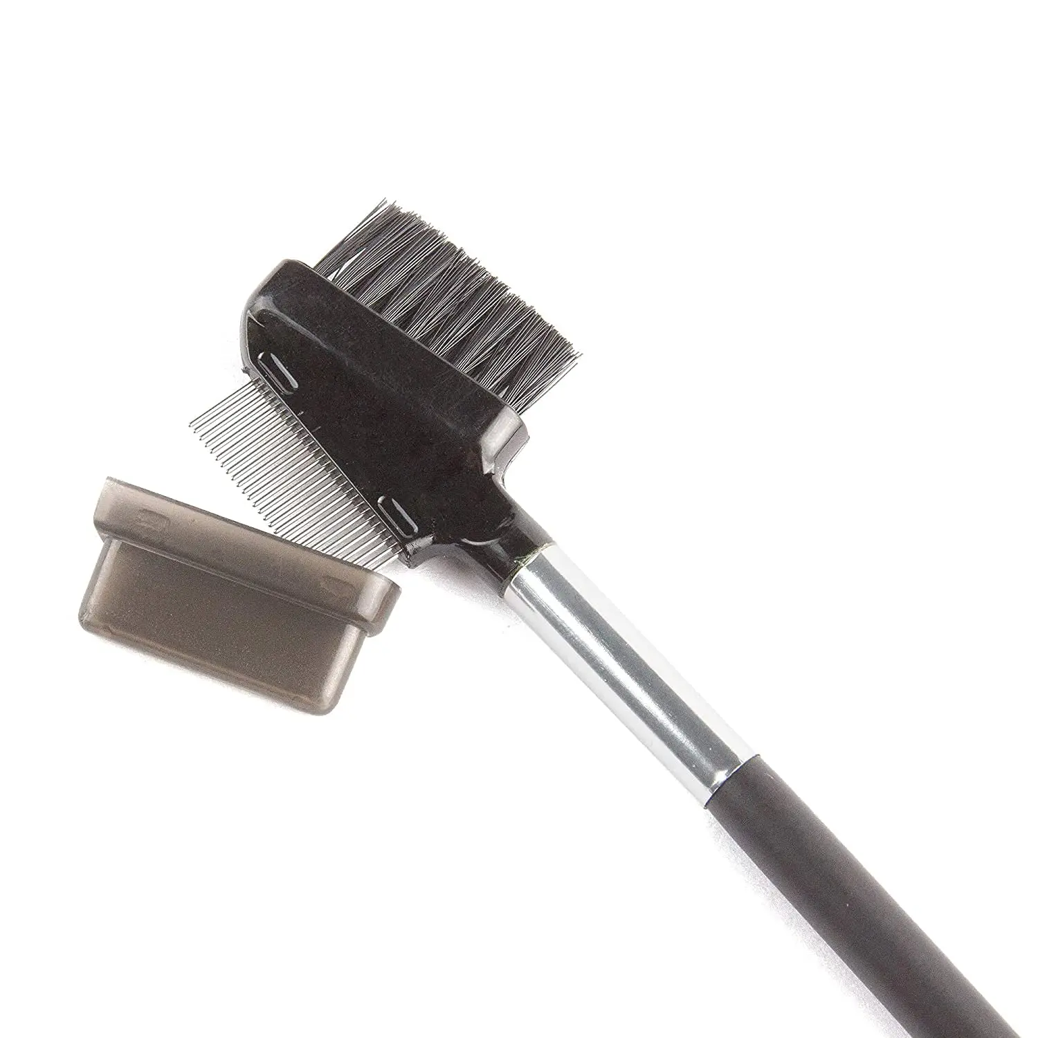 Beauty7 Eyelash Brush Eyebrow Brush Spoolie Brush Eyelash Resuable Dual Comb Stainless Steel Teeth Mascara Applicator Makeup Tool Eyebrow Eyelash