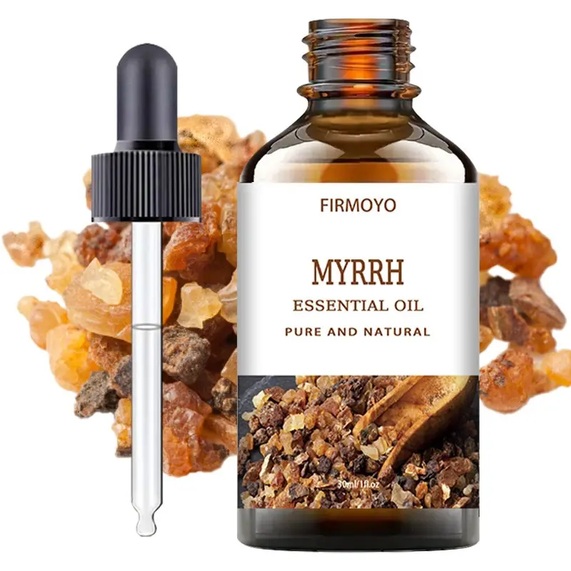 1.01 oz Premium Myrrh Essential Oil Aromatherapy Essential Oils Ayurvedic Oil | Suitable for skin, hair, massage, diffusers, humidifiers, candle making. Alcohol-free, heat-resistant, premium fragrance, Multi Use Oil