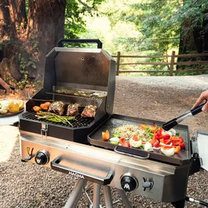 Crossover Double Burner, Grill, Plancha and Pizza Top Bundle