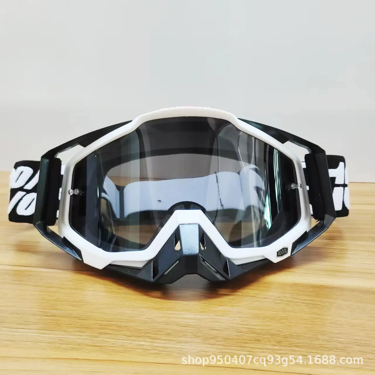 73 white framed black nose gray patch