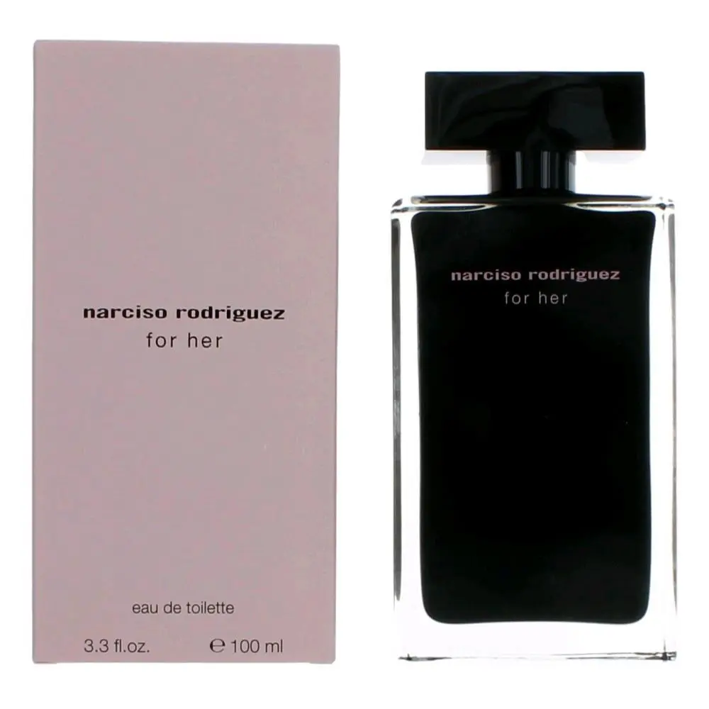 Narciso Rodriguez for Her Eau de Toilette Spray, Refined Designer Women's Fragrance, 3.3 oz / 100 ml