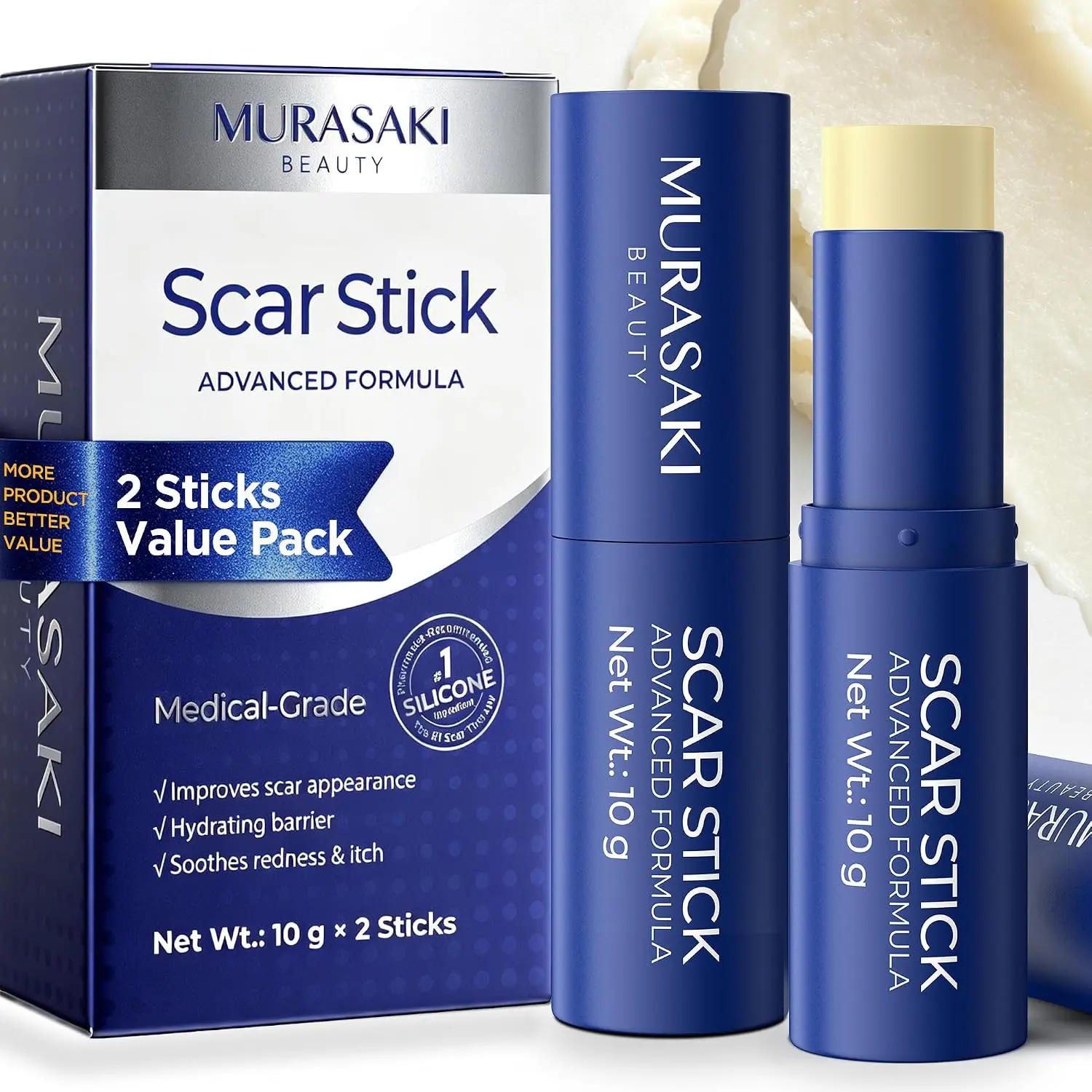 Murasaki Beauty Advanced Stick with Vitamin E & Botanical Oils 10g x 2 Sticks