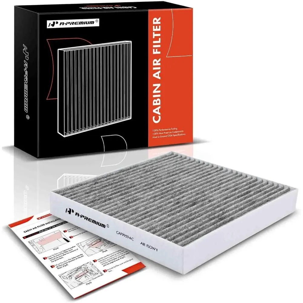 A-Premium Cabin Air Filter with Activated Carbon For Hyundai Elantra,Elantra N,Sonata,Santa Fe,Tucson,Kona,Ioniq 5,Santa Cruz,Sorento,Sportage,Niro,K5,EV6,GV60