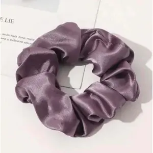 Silk Rubber Band Hair Ties - Soft Smooth Silk 12cm Chic Folding Design for Everyday Use & Special Occasions