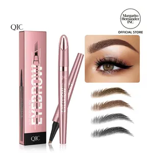 Waterproof Micro-Fork Eyebrow Pencil, Long-Lasting Brow Pen with Precise Micro-Fork Tip for Natural Hair-Like Strokes, Smudge-Proof & Sweat-Resistant Eye Brow Makeup Tool for Daily Natural & Soft Glam Looks