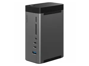Belkin 11-in-1 Triple Display USB-C Docking Station - 10 Gbps - USB-A, - 4xUSB-C - 2xHDMI - Ethernet - 3.5mm Audio - SD - Micro SD - USB-C Cable - Grey INC020ttSGY