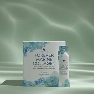 Forever Healthy Marine Collagen Tablets - Natural Dietary Beauty Supplement with Pure Collagen Peptides, Vitamins, Minerals for Skin Care & Joint Support, Tablet