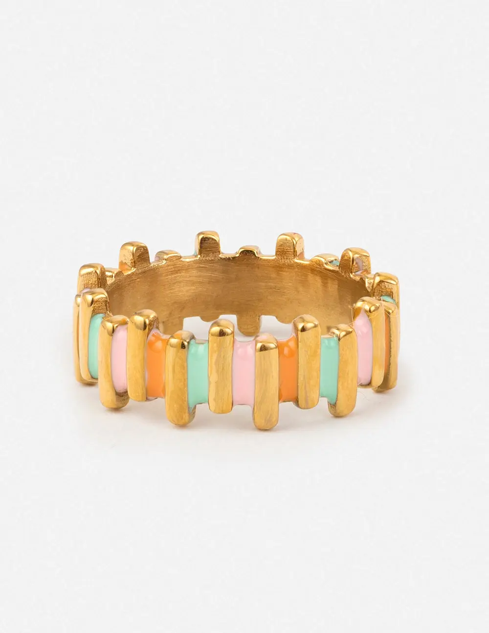 Staggered Enamel Ring Staggered Enamel Ring