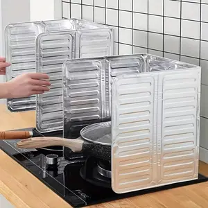 Kitchen Stove Splash Guard, Foldable Anti-stick Insulation Stove Splash Guard, Cooking Splash Guard for Home Kitchen, Splash Proof