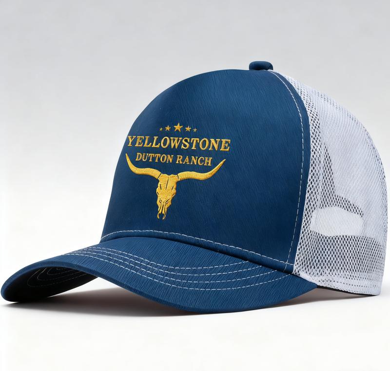 Embroidered baseball cap, Yellowstone Dutton Ranch, unisex and youth style, adjustable, comfortable and breathable, suitable for sports, outdoor activities and everyday wear.  hat  hats