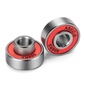 Maxfind Red ABEC-9 608rs Skateboard Bearings (8PCS)