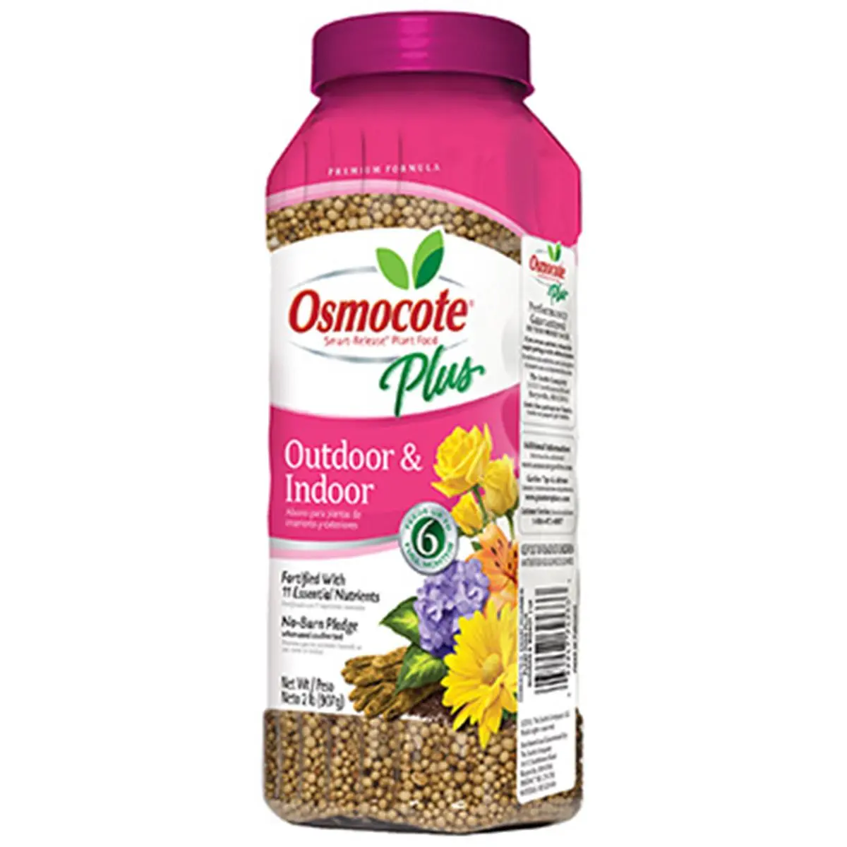 Osmocote 274250 Smart-Released Plant Food Plus, 2 lb Granular Pellets for Garden Soil Nutrient Boost