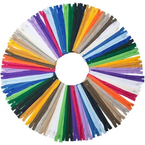 60pcs 9 Inch Nylon Coil Zippers Sewing Zippers Bulk for Tailor Sewing Bags Garment Crafts DIY Accessories 20 Color