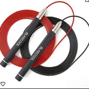 High speed workout skipping rope , length adjustable