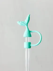 Straw Cover 10MM "Mermaid Tail" Green
