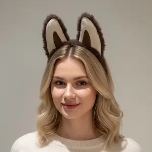 3pcs Bubu Elf & Devil Baby Plush Ear Headbands - Sports Headbands for Face Washing, Halloween, Christmas Parties (Cute Quirky Accessory)