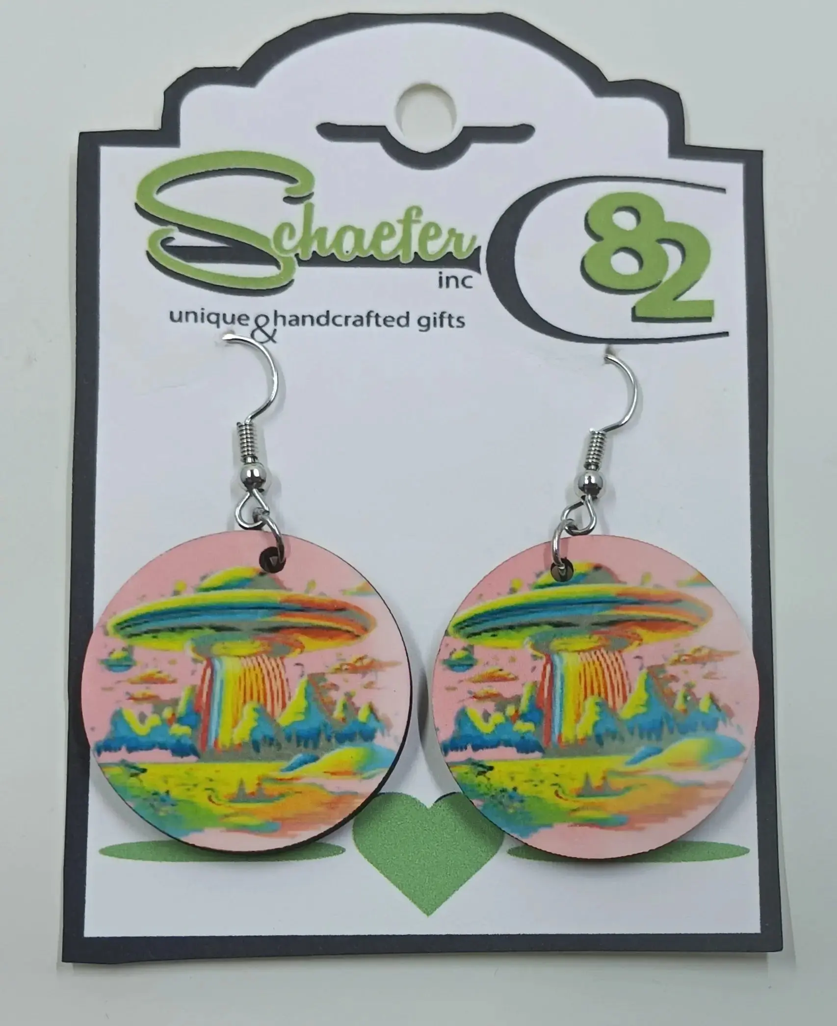 Retro UFO Statement Earrings
