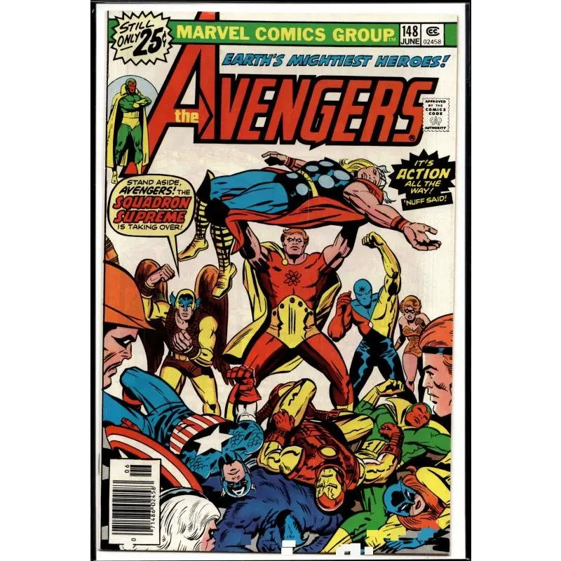 The Avengers Earth’s Mightiest Heroes #148 Vintage Marvel Comic Book 1976