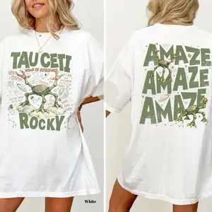 Rocky Tau Ceti Astrophage Shirt – Premium Soft Graphic Tee, Amaze Amaze Amaze Jazz Hands Tshirt, Sci-Fi Book Lover Gift