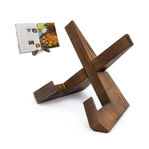 Handmade Book Stand Cookbook Holder Display Stand Wood Stand