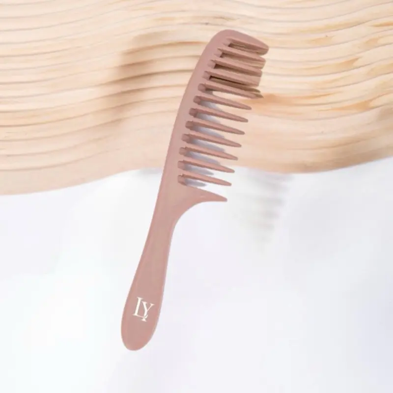 LY Wide-Tooth Comb for Detangling Wet or Dry Hair, Gentle on Curly, Thick Hair