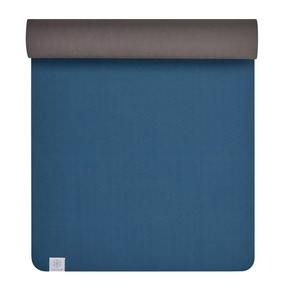 Gaiam Studio Flow Yoga Mat, 6mm Durable and Reversible Eco-Friendly TPE with Superior Cushion Support and High Tack Grip, 68 Inches (L) 24 Inches (W)