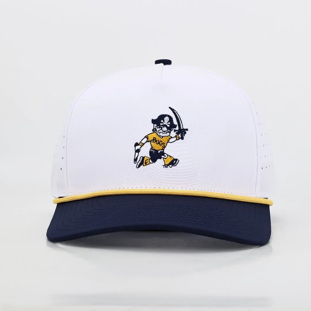 ETSU Vintage Buccaneer Performance Rope Hat - White/Blue