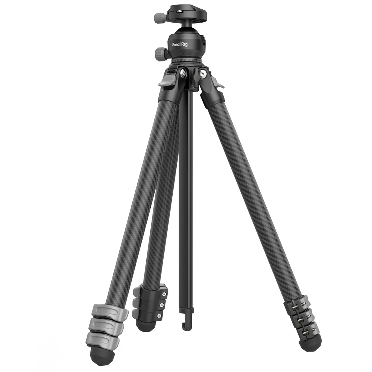 SmallRig Adjustable Lightweight 4-Section Carbon Fiber Single Tripod with Ball Head, Black Camera Accessories for Photography & Electronics