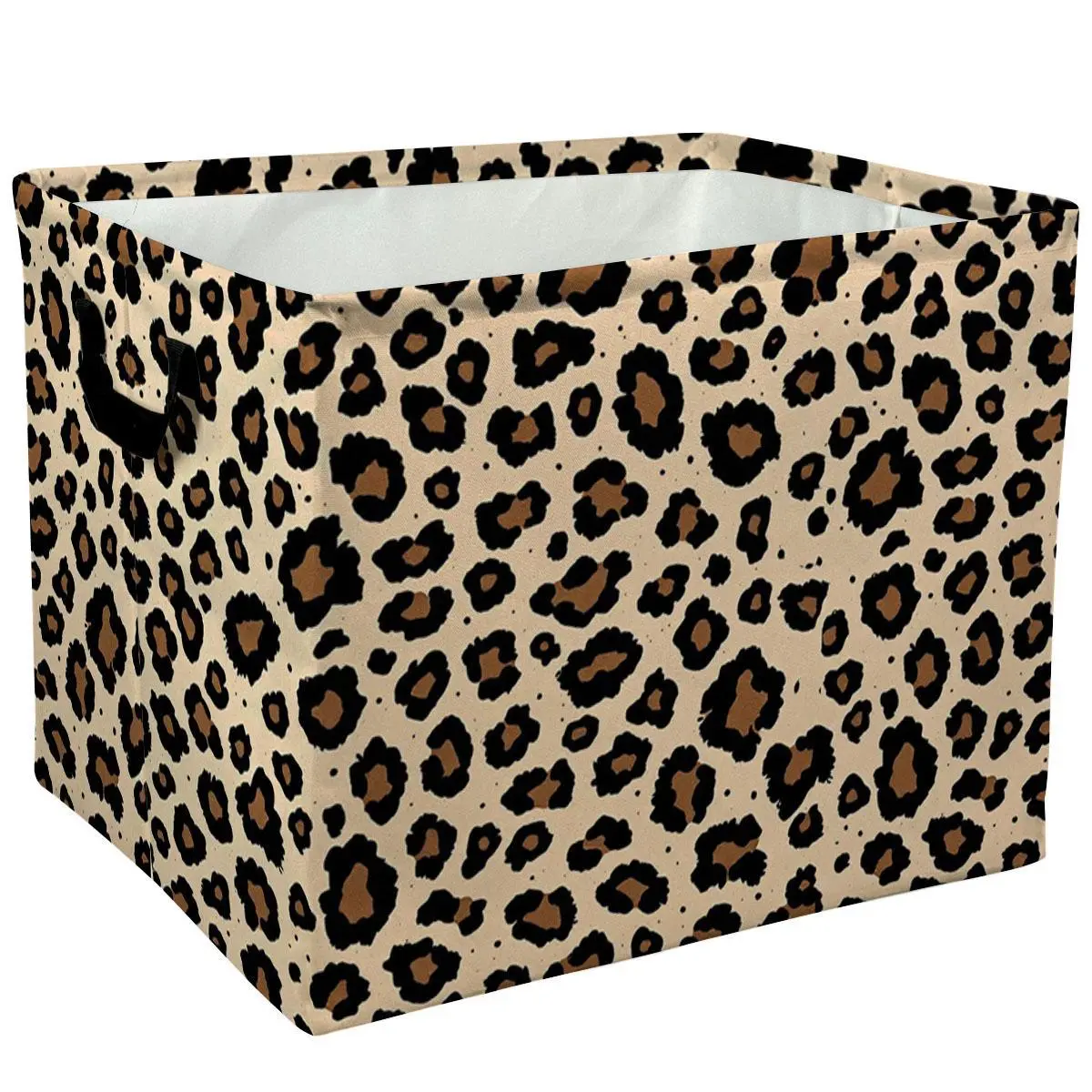 Leopard Print Storage Baskets Storage Boxes Home Decor Storage Clothes Organization And Storage Home Decor Storage Holiday Gifts， Laundry Hamper， Car Storage Basket Camping Picnic，Organizer For Toys，Books，Laundry Baskets