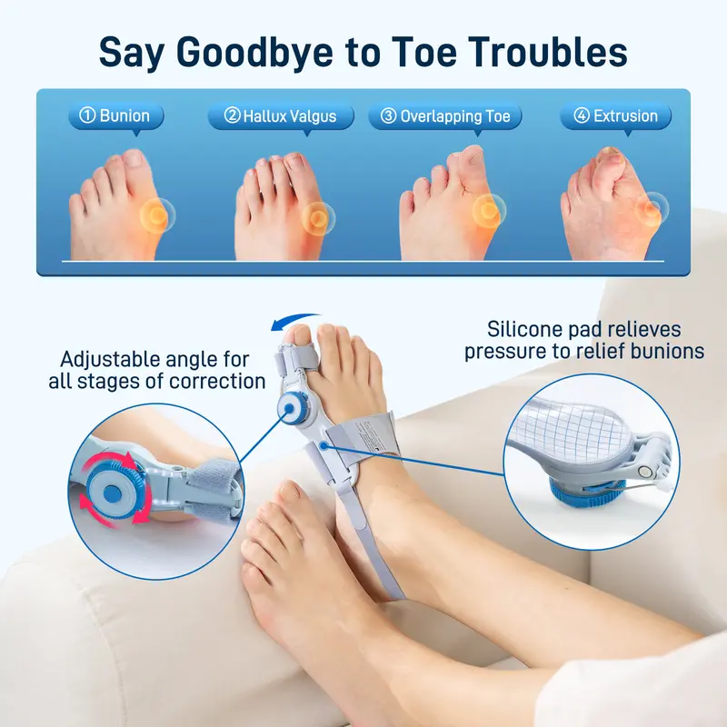 2x Bunion Corrector For Women & Men – Big Toe Straightener, Adult, USA Seller