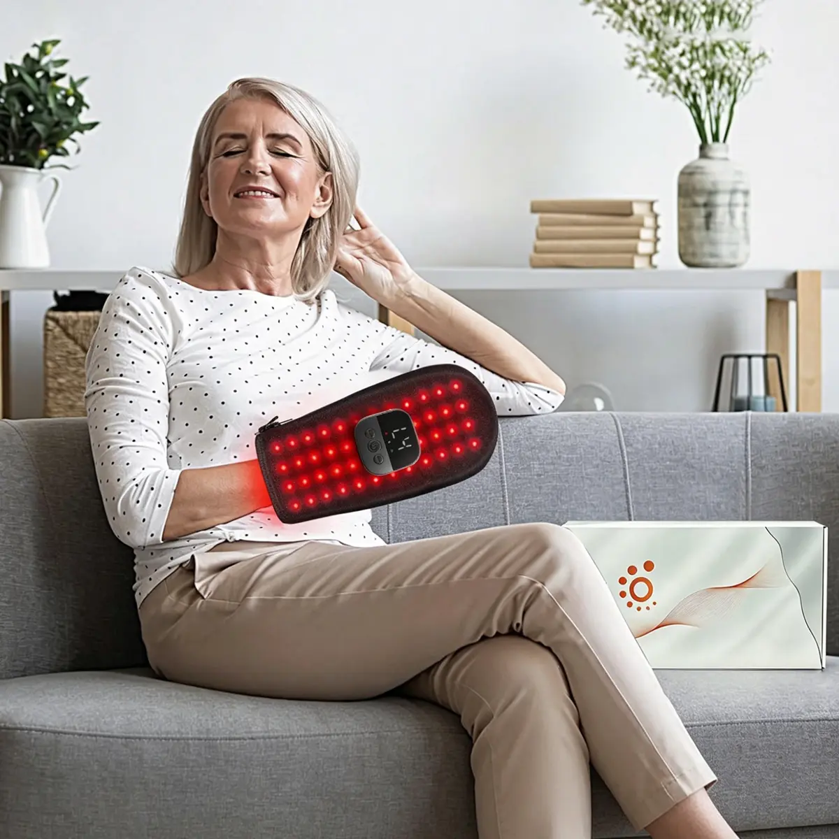 Red Light Therapy Hand Gloves, Heated Vibration Hand Massager for Relaxing Daily Care, Portable Device with Smart Control and Soft Zipper Design, Led Light, Heated Massage Devices, Temperature Control, Gift, Lightweight, Evening, Friends, Relaxation, Heat