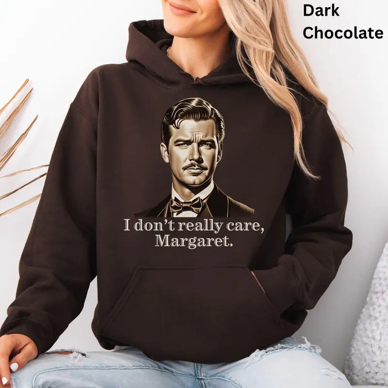 I don't really care Margaret Hoodie, JD Vance Rhett Butler Antebellum Sweatshirt, Patriotic Nostalgia Gone With the Wind Inspired Hoodie WIF