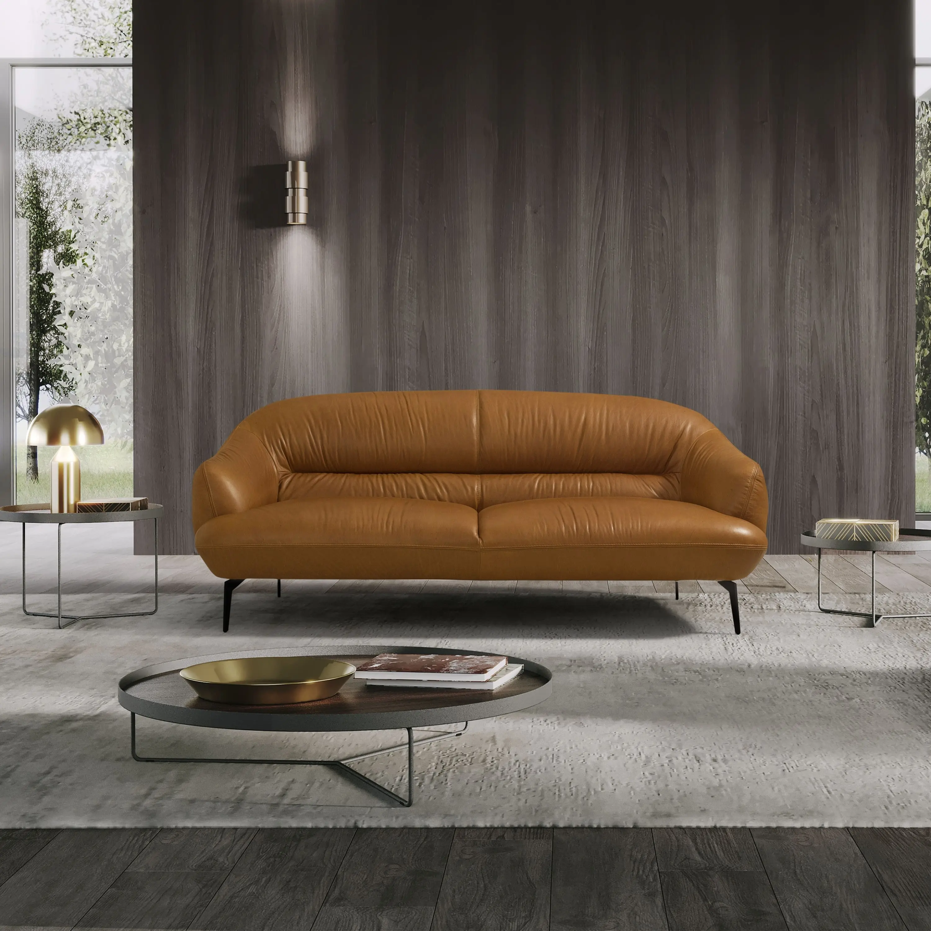 "Lorenzo" Modern Leather Couch "Lorenzo" Modern Leather Couch
