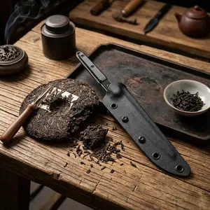 Freelander Stainless Steel Tea Needle - Unclog Teapot & Pry Pu‘erh Tea Cakes - Rustproof Tea Knife Tool for Loose Leaf Tea Brewing