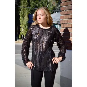 Knit & Sequin Sweater