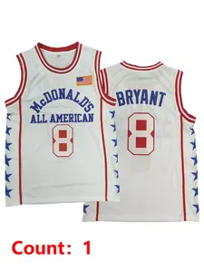 Men's Kobe Bryant & Letter Print Vintage Basketball Jersey, Loose Casual Breathable Sleeveless V Neck American Flag Basketball Vest, Basketball Jerseys for Men
