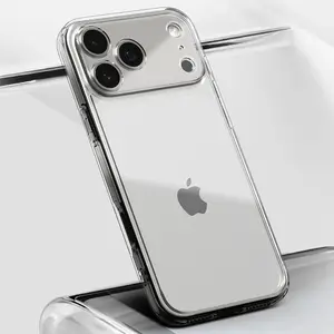 Ultra Thin Crystal Case for iPhone 17 Pro Max Case Luxury Clear Silicone TPU Lens Full Camera Back Cover for iPhone 17Air Shell