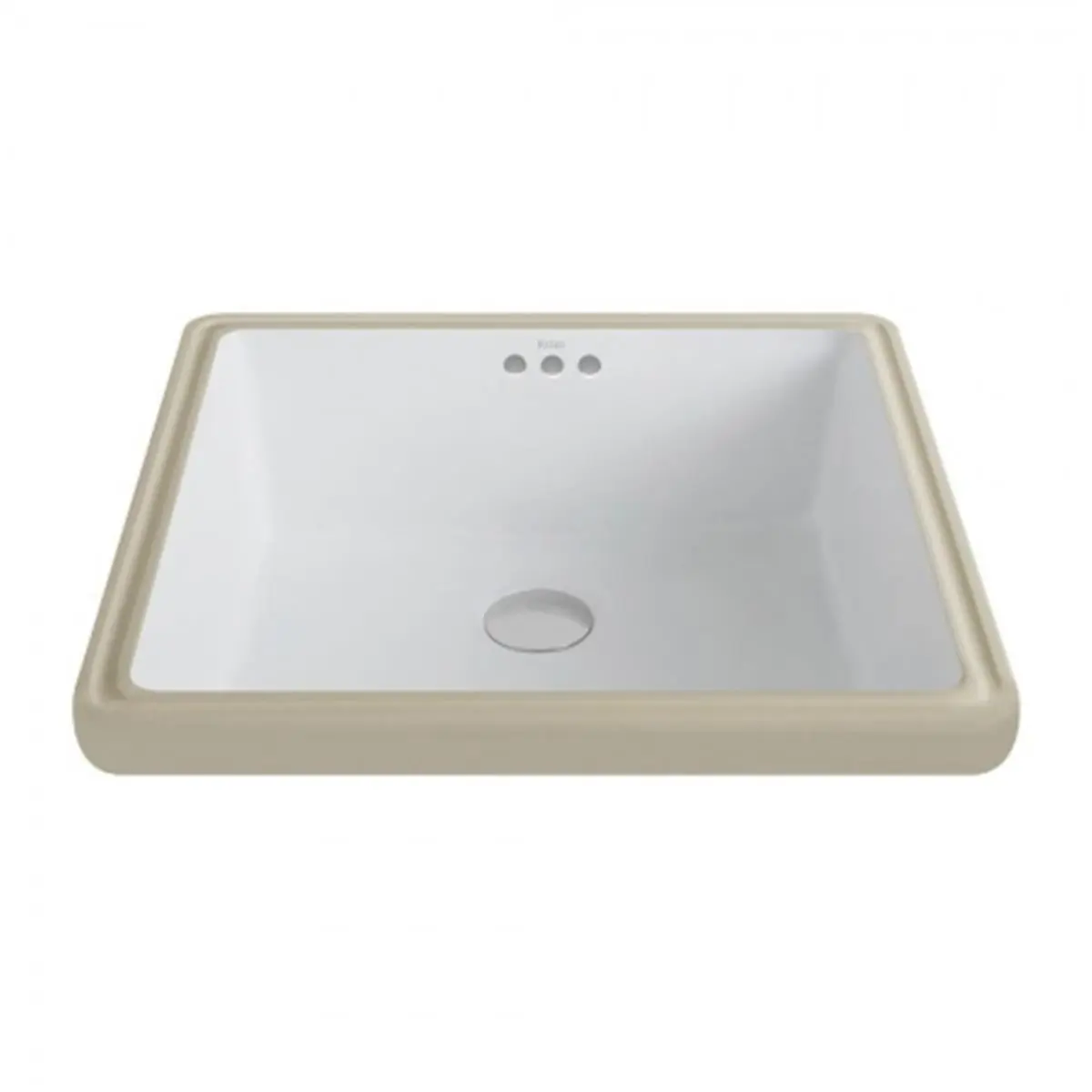 Kraus KCU-231 Elavo White Ceramic Square Undermount Bathroom Sink
