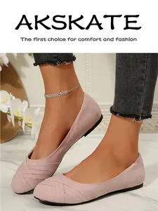 AKSKATE Ultra Soft Sole Women's Flats - Comfortable Everyday Footwear for Petite Styles, Versatile and Must-Have