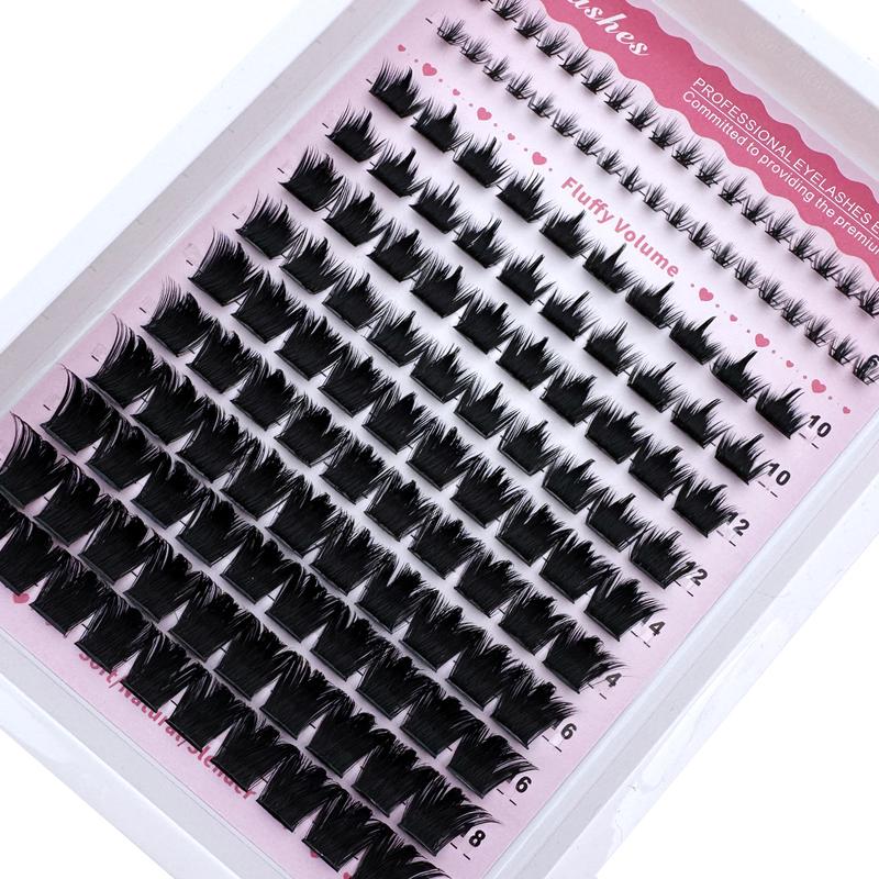Manga Lash Clusters, Spiked and Lower Eyelashes, Mixed Lengths 6–21 mm for a Multi-Type Natural Yet Dramatic Cat Eye Look, Reusable False Eyelashes, Eyelash Extensions