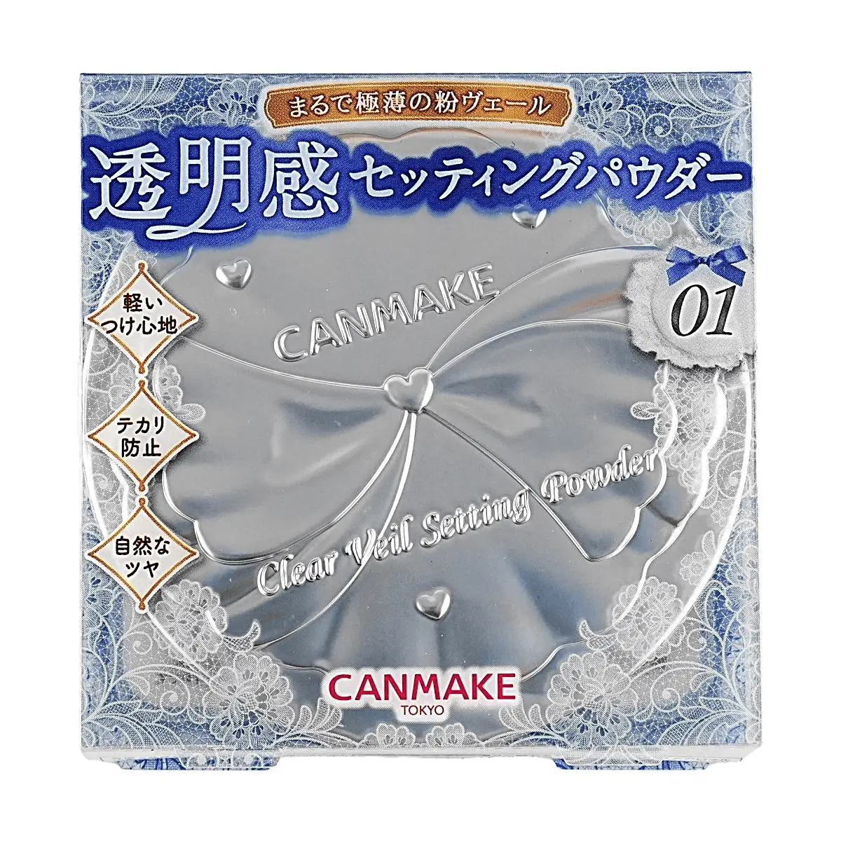 CANMAKE Tokyo Clear Veil Setting Powder 01 Mystic Clear - Japan Translucent Loose Powder for Flawless Matte Finish, Oil Control, Long-Lasting Makeup