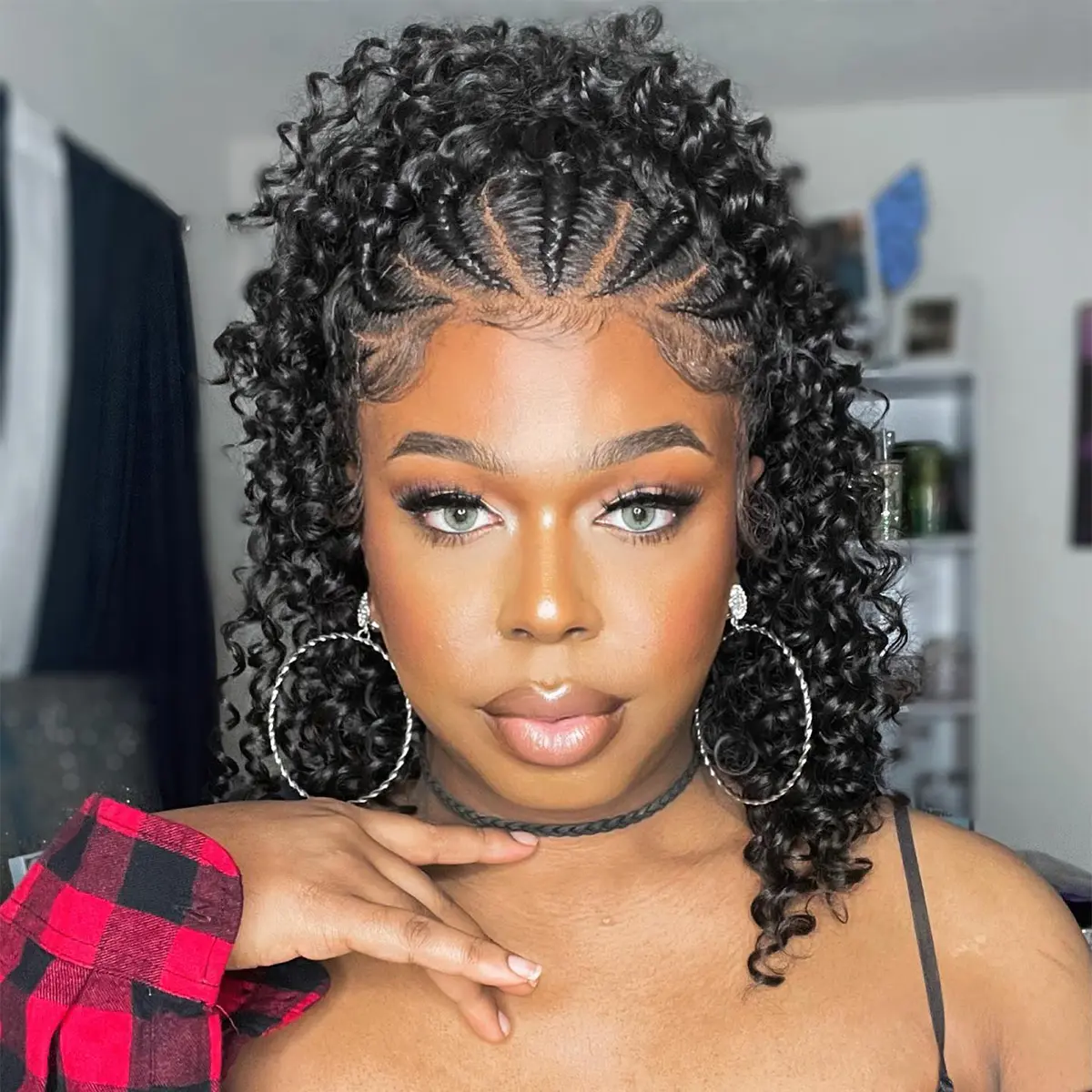 SuperNova 14" Double Lace Frontal Knotless Short Bob Braided Wigs #SummerVibes Braided Hair Wigs Convenient Wigs SuperNova 14" Double Lace Frontal Knotless Short Bob Braided Wigs #SummerVibes Braided Hair Wigs Convenient Wigs